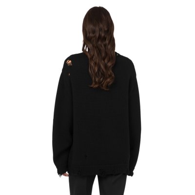 THE OVERSIZED PULLOVER IN CARVED WOOL